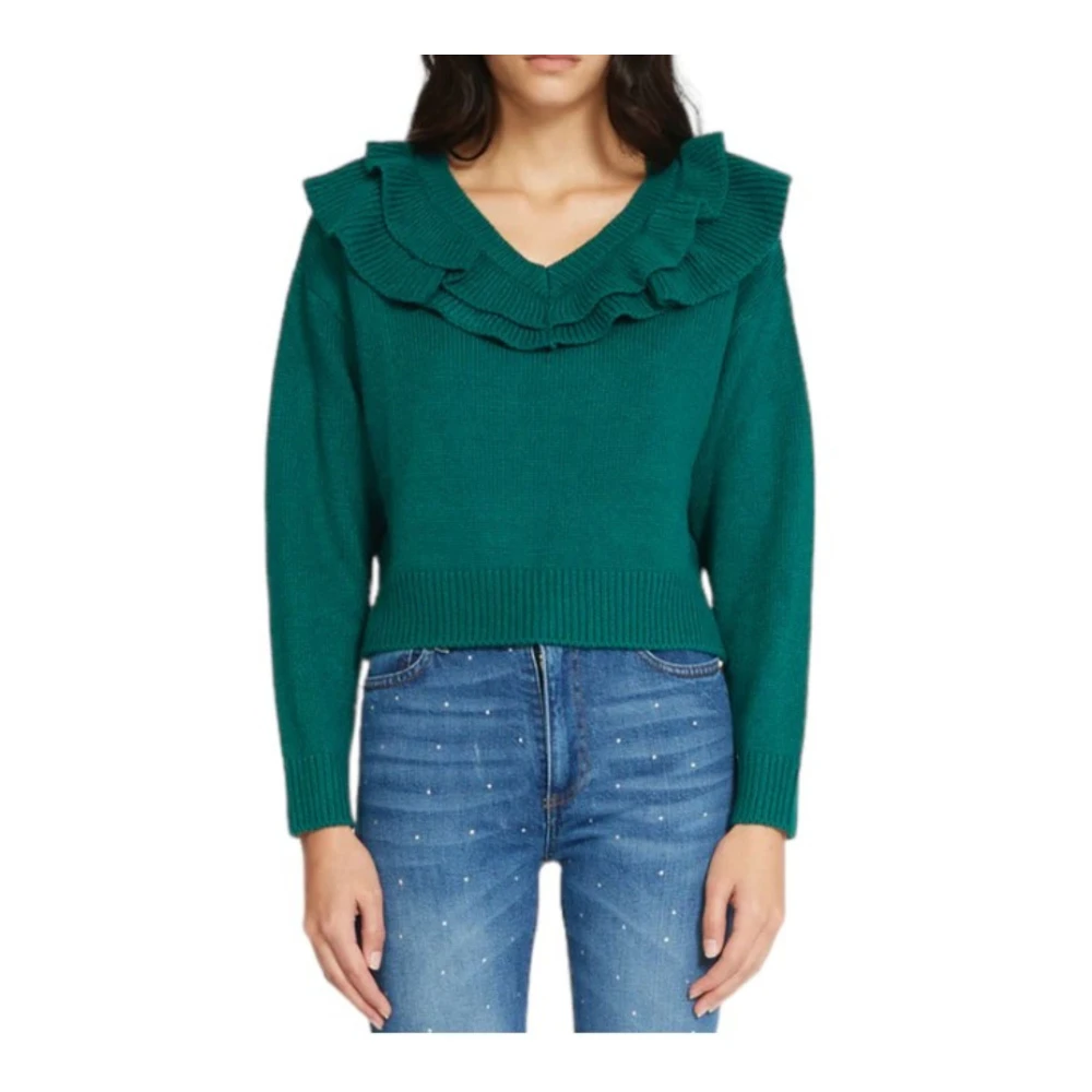 Silvian Heach Elegante Bloemenjurk voor Vrouwen Green Dames