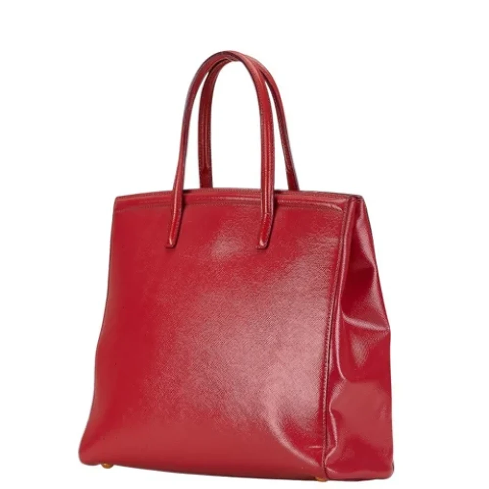 Prada Vintage Pre-owned Leather prada-bags Red Dames