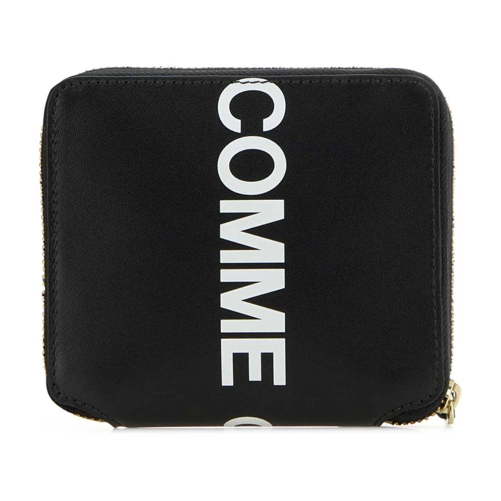 Comme des Garçons Zwarte leren portemonnee Black Heren