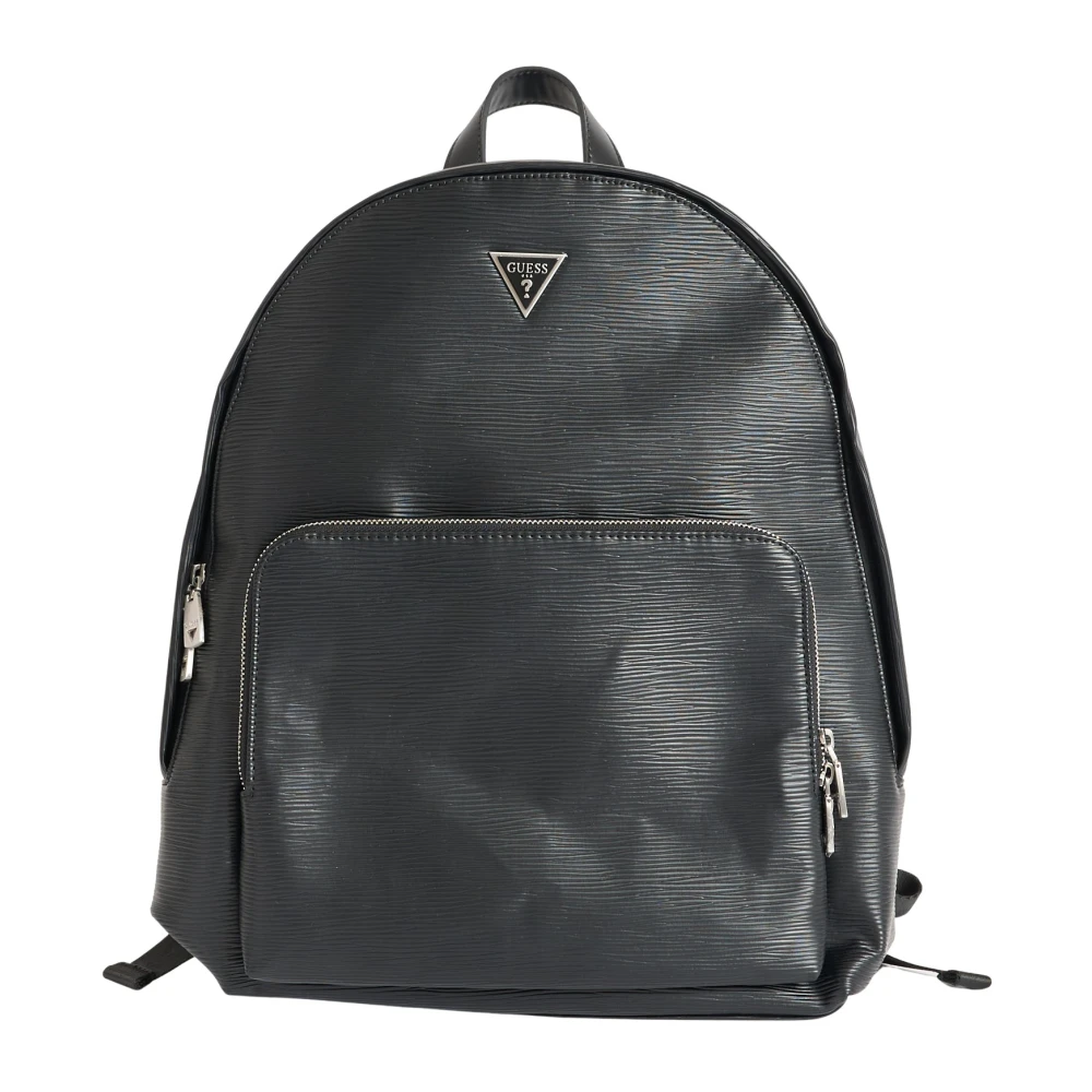 Guess Milano Logo Backpack - Male - Backpacks - Black - One Size - Bags