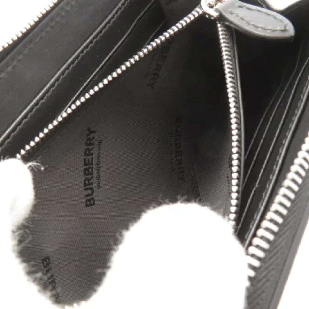 Burberry Vintage Pre-owned Leather wallets Black Dames