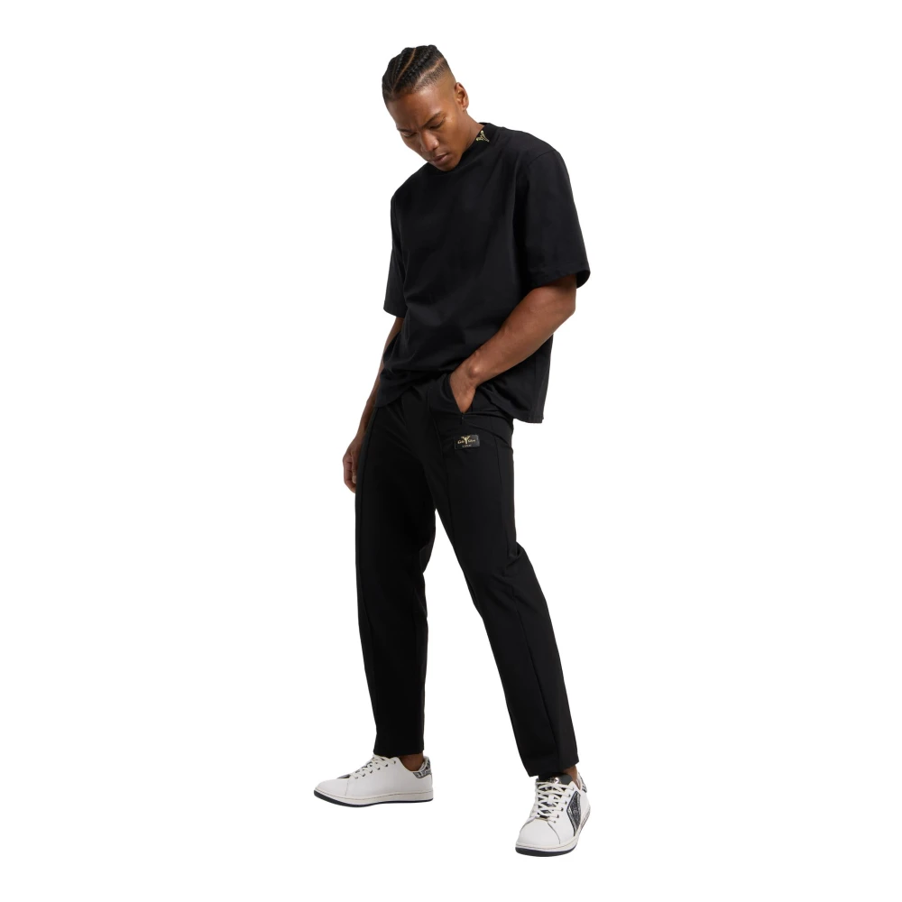 carlo colucci Urban Statement T-shirt met gouden accenten Black Heren