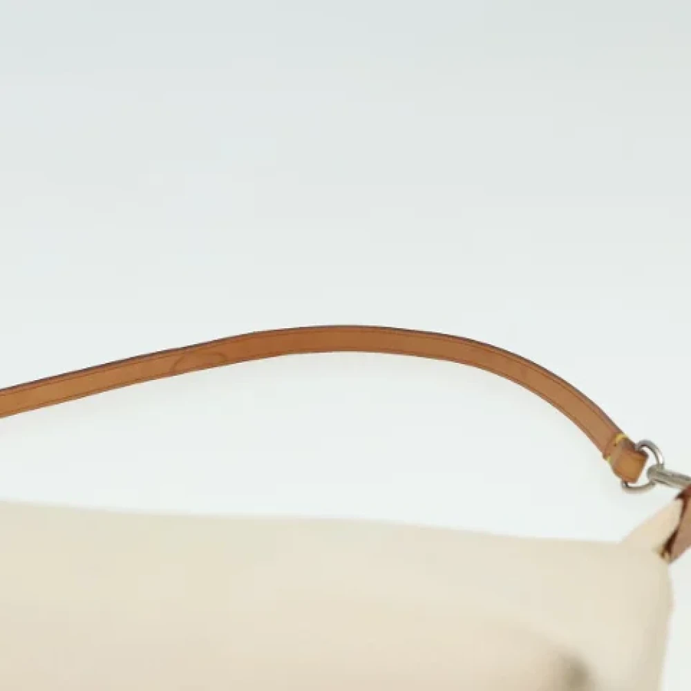Louis Vuitton Vintage Pre-owned Canvas pouches White Dames