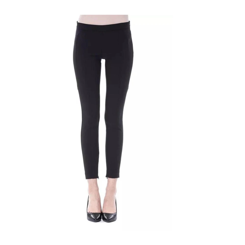 Byblos Zwarte Skinny Broek met Ritssluiting Black Dames