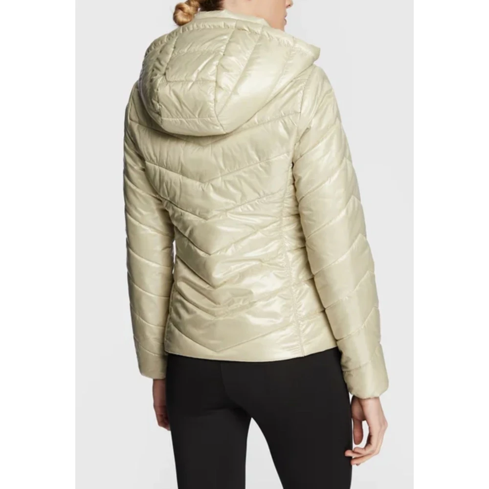 Calvin Klein Essentiële Gewatteerde Jas voor Vrouwen Beige Dames