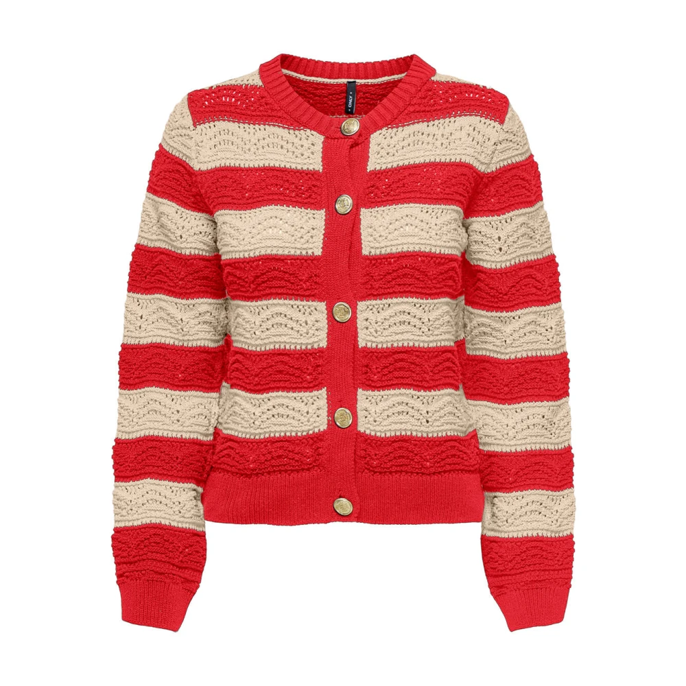 Only Kristal Life Knoop Vest Red Dames