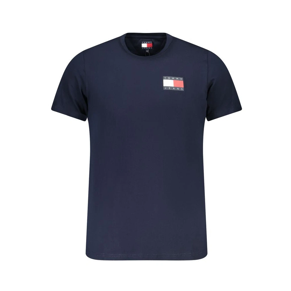 Tommy Hilfiger Men's Blue T-Shirts, S, Cotton T-Shirt Stylish