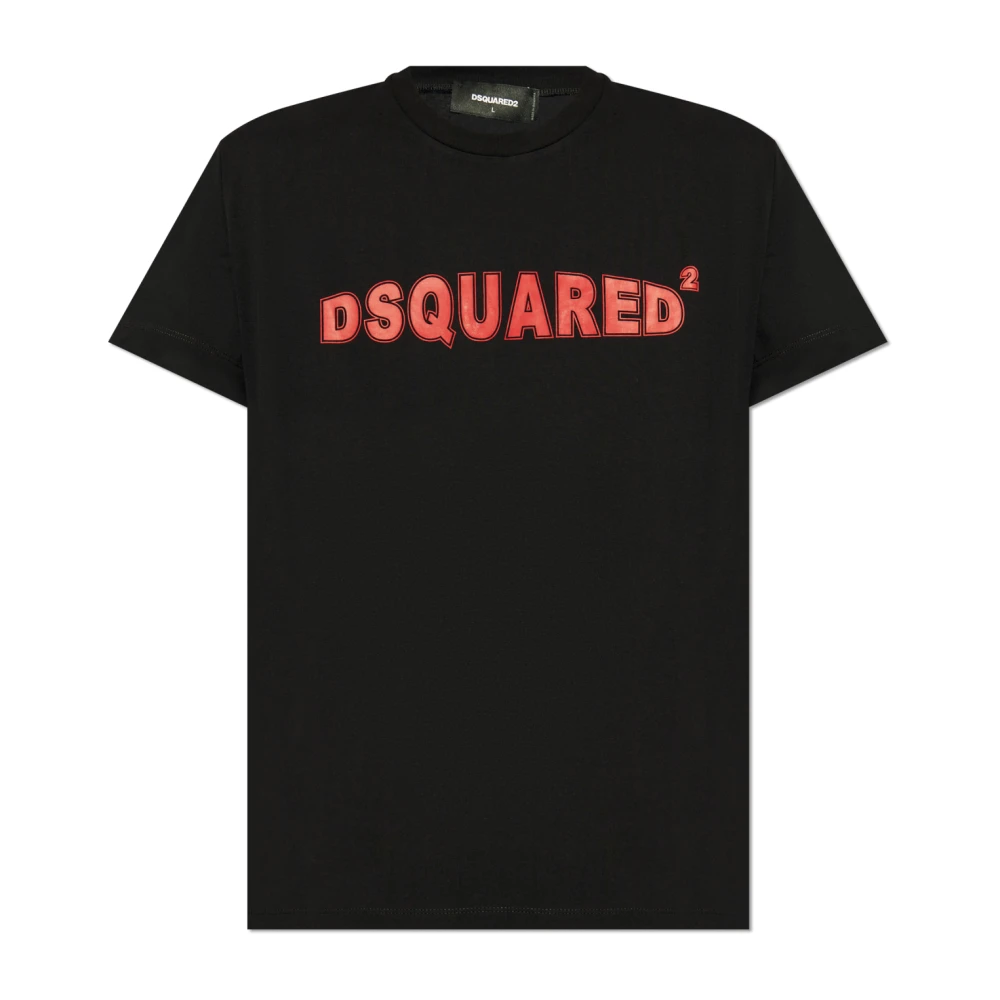 Dsquared2 Zwart Cool Fit Tee T-shirts Polos Black Heren