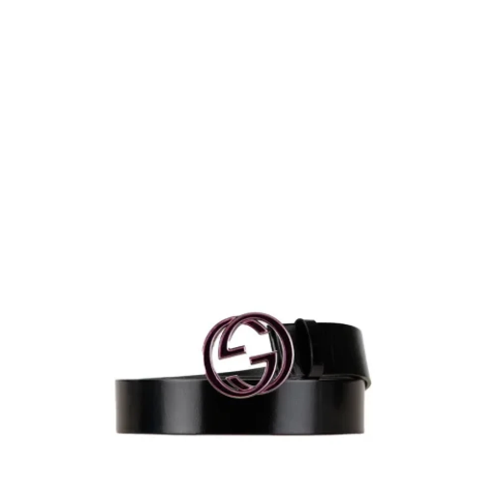 Gucci Vintage Pre-owned Leather belts Black Dames