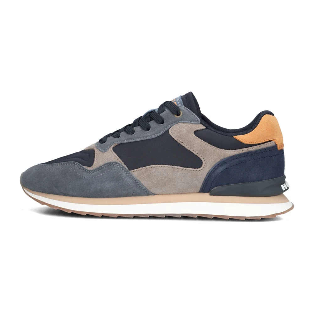 Hoff Blauwe Suède Lage Sneakers Heren Schoenen