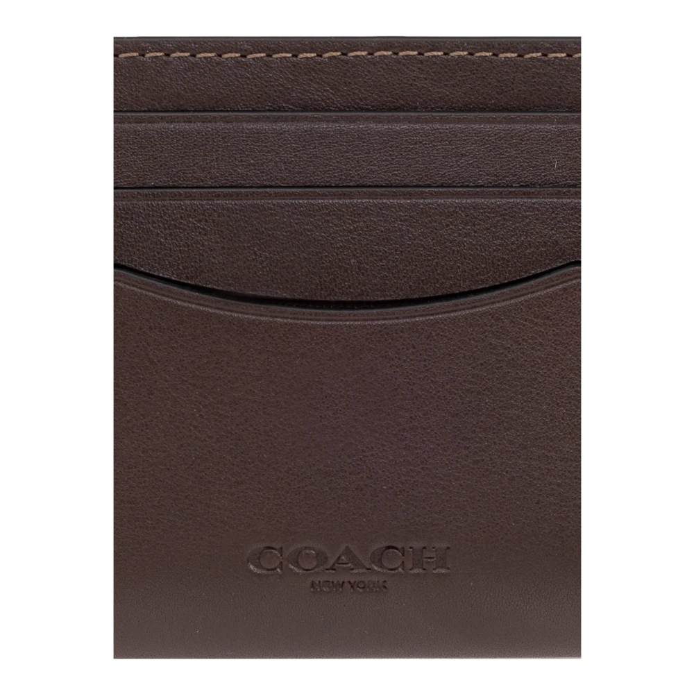 Coach Leren kaarthouder Brown Heren
