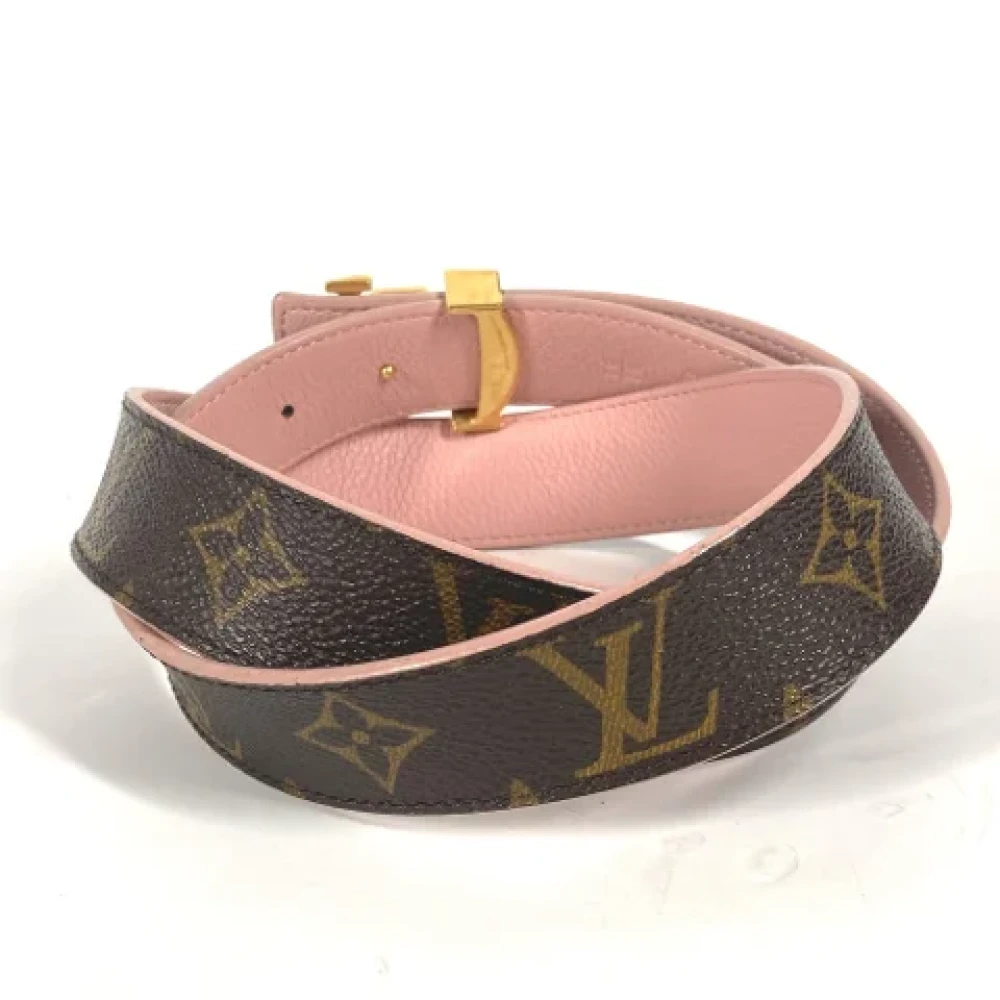 Louis Vuitton Vintage Pre-owned Cotton belts Brown Dames