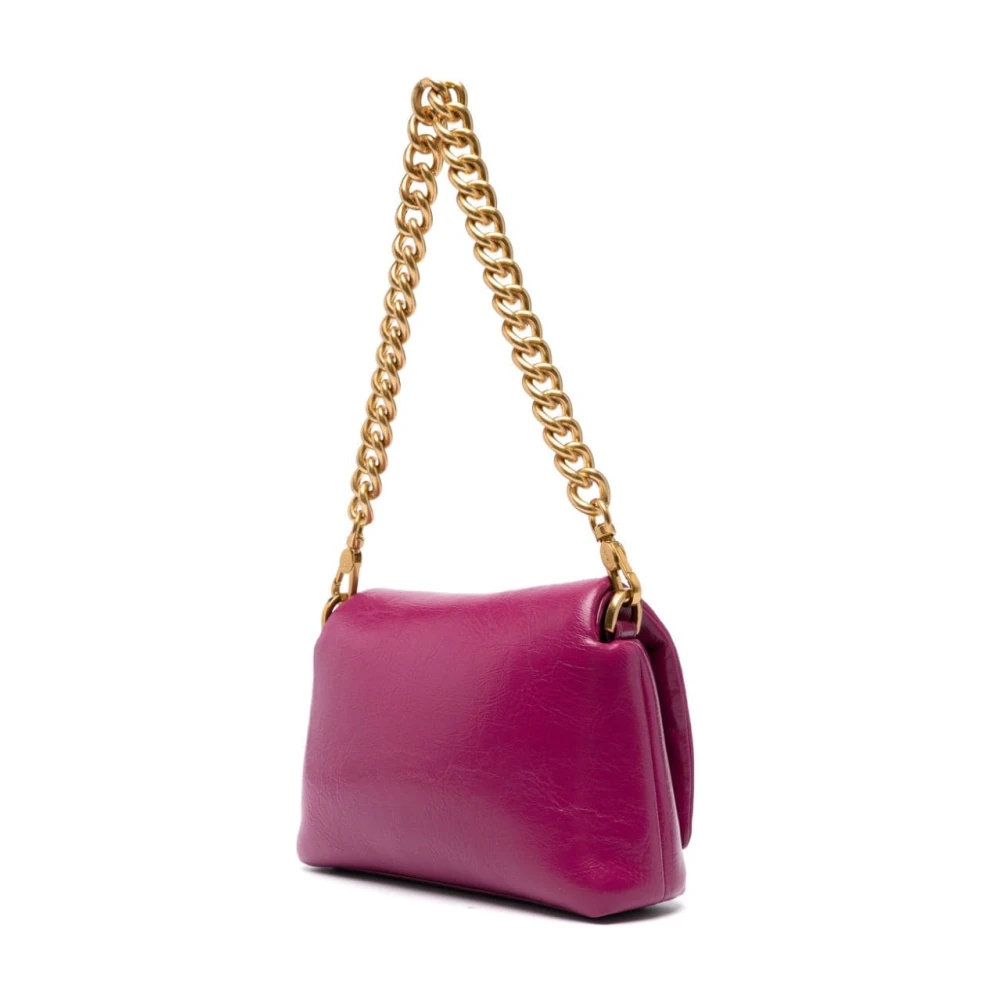 Liu Jo Fuchsia Eco Leren Crossbody Tas Pink Dames