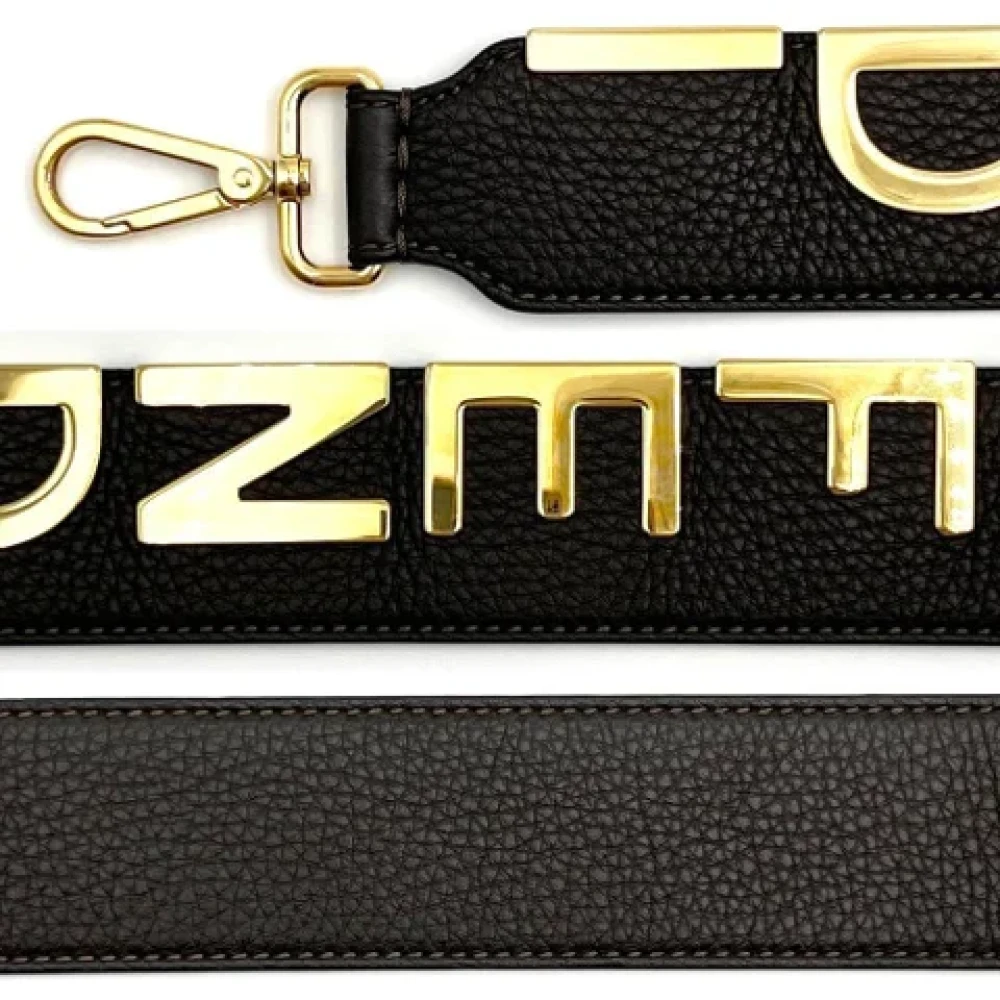 Fendi Vintage Pre-owned Leather home-office Black Dames
