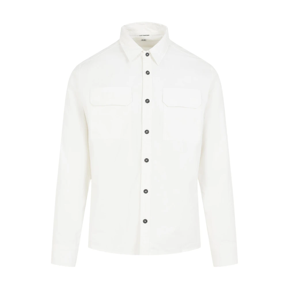 C.P. Company Wit Overhemd Aw24 Stijlvol White Heren