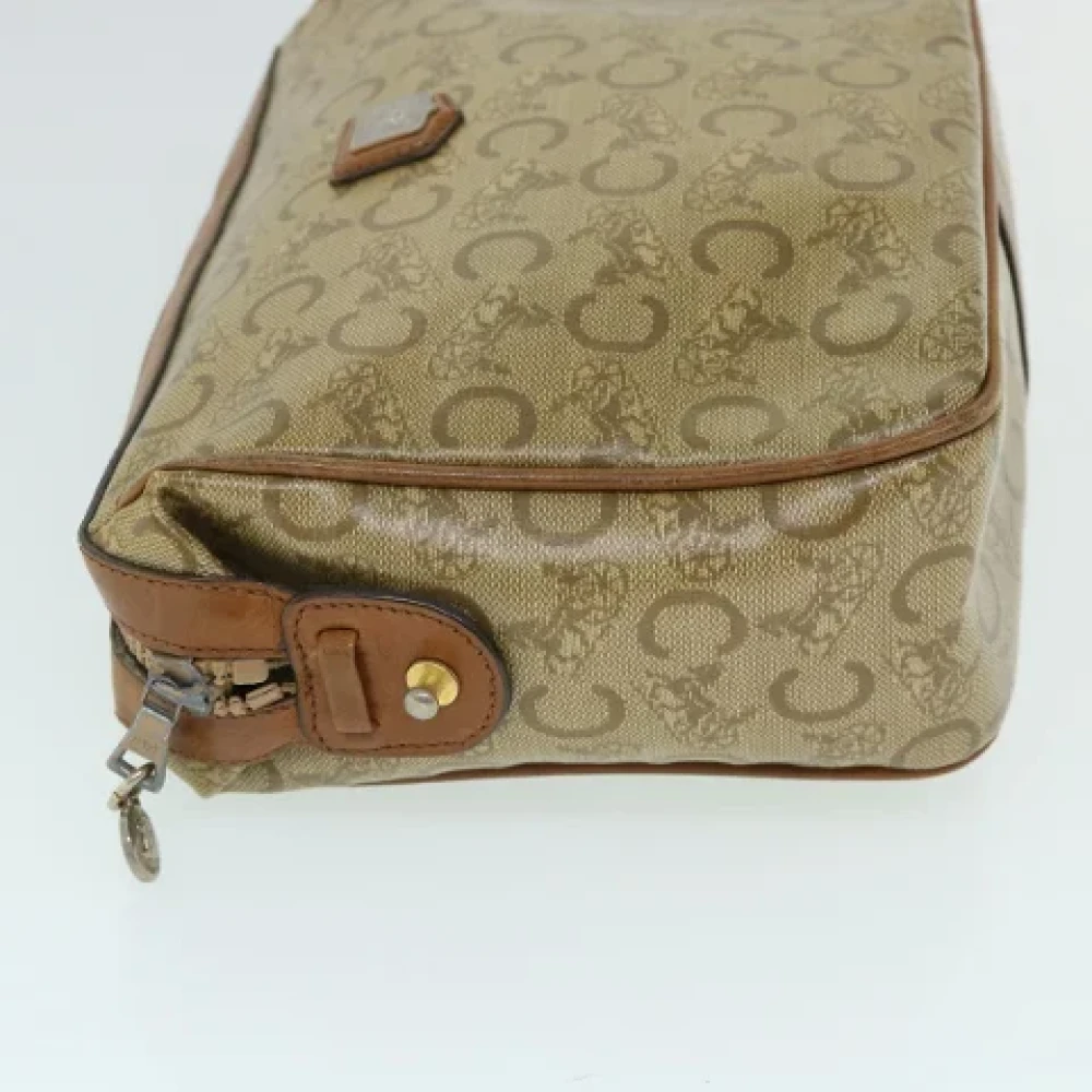 Dior Vintage Pre-owned Canvas clutches Beige Dames