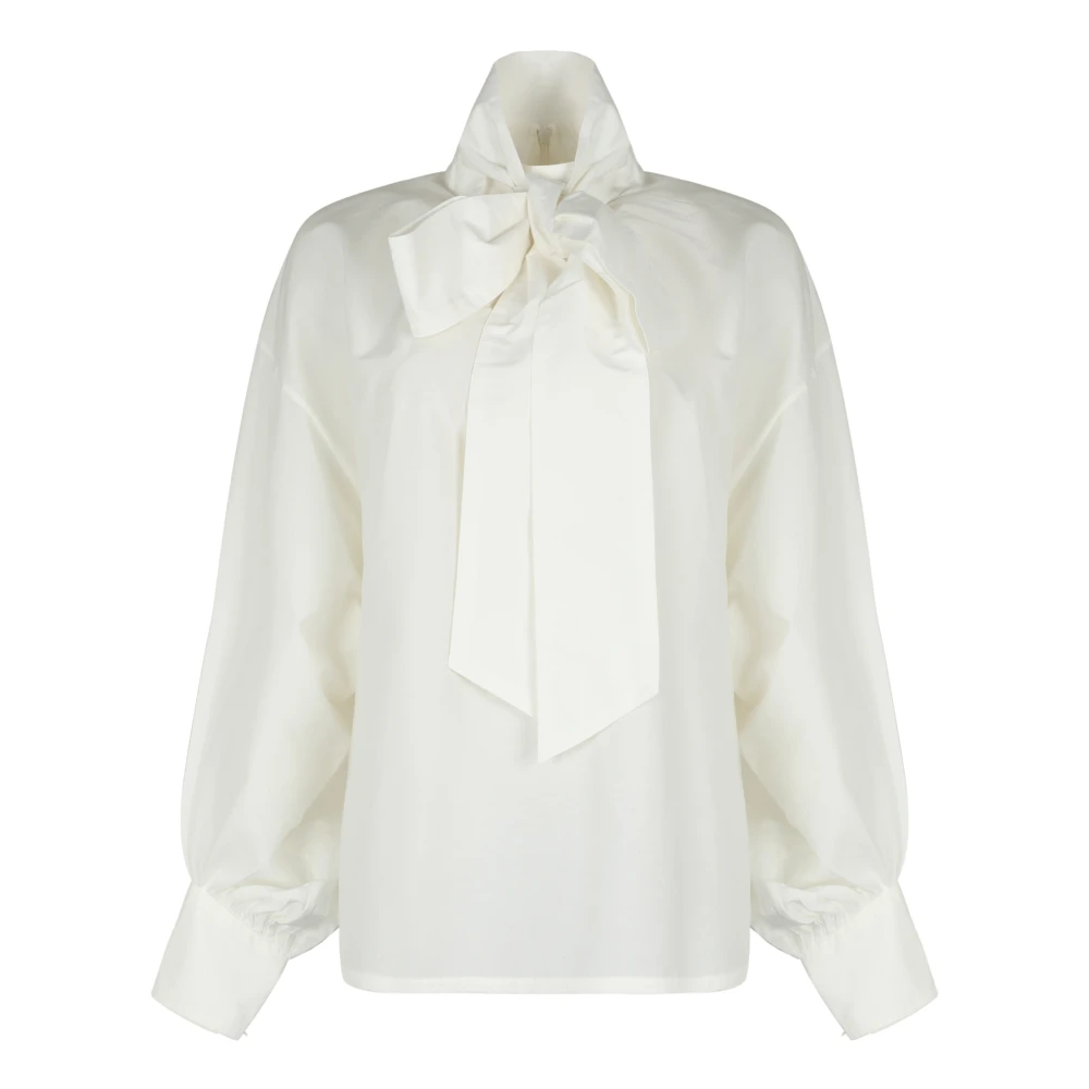 Zimmermann Women's Beige Blouses, Xs, Hypnotic Blouse With Bow