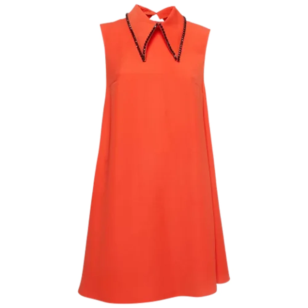Alexander McQueen Pre-owned Fabric dresses Orange Dames
