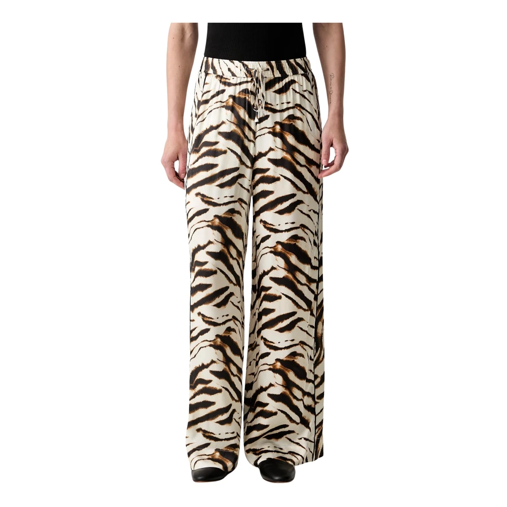 Ganni Donna Multicolor - Pantaloni A Gamba Larga - Trousers - E - Xs - Immagine 2