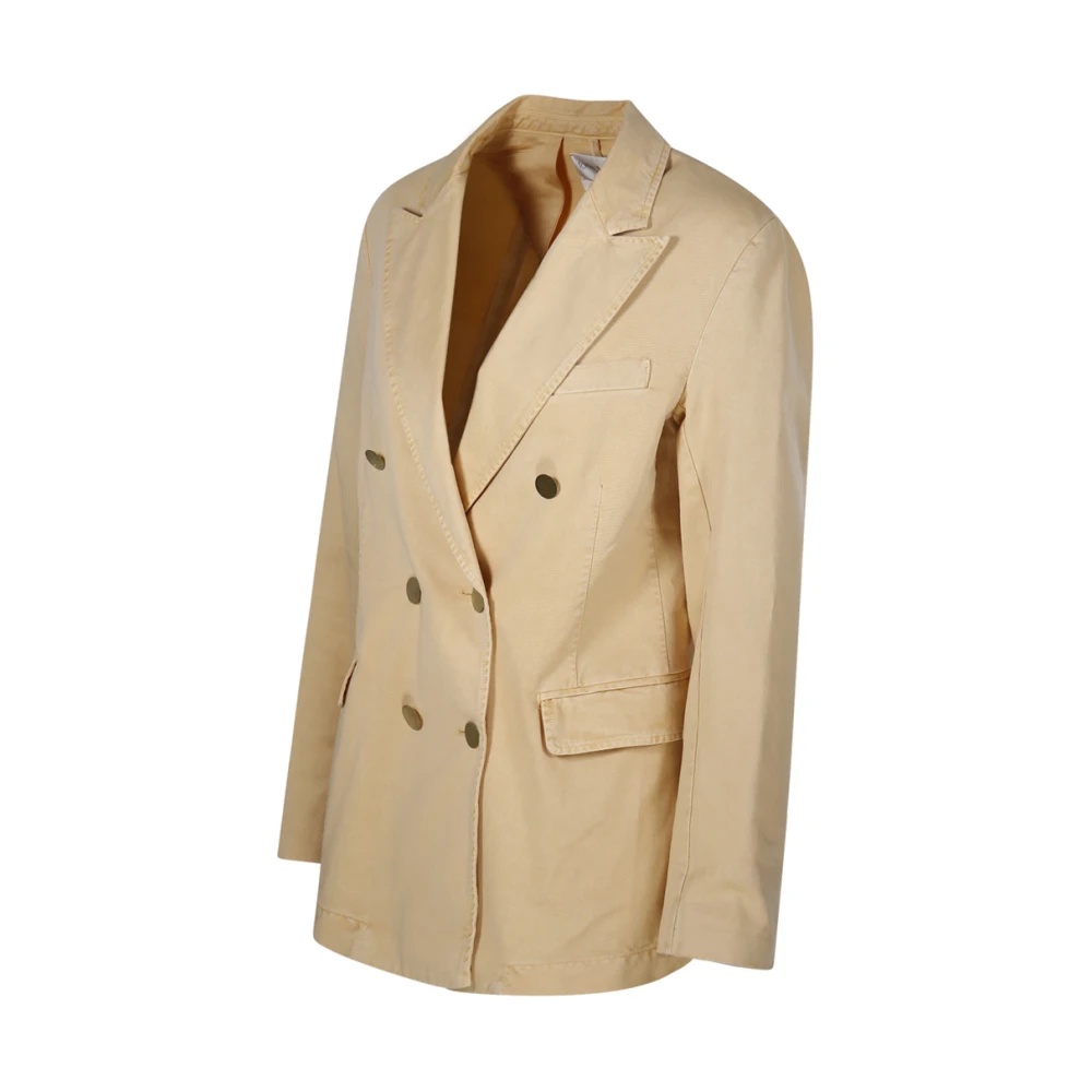 Forte Honing Double-Breasted Blazer Beige Dames