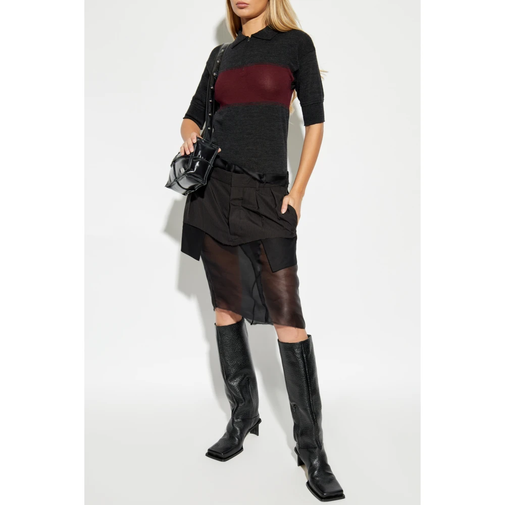 Maison Margiela Jurk met kraag Gray Dames