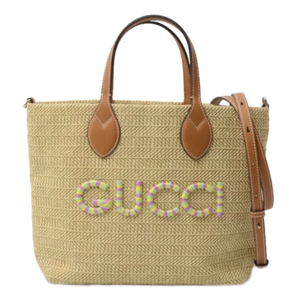 Gucci Vintage Pre-owned Fabric gucci-bags Brown Dames