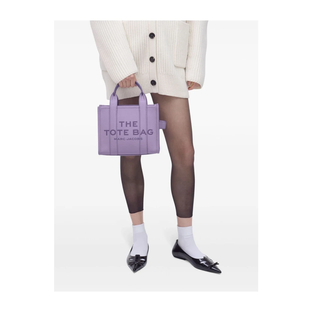 Marc Jacobs Paarse Leren Schoudertas Purple Dames