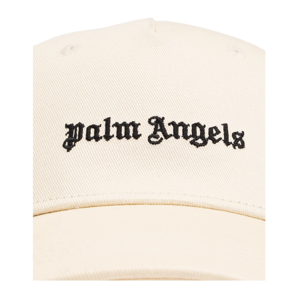 Palm Angels Baseballpet met logo Beige Dames