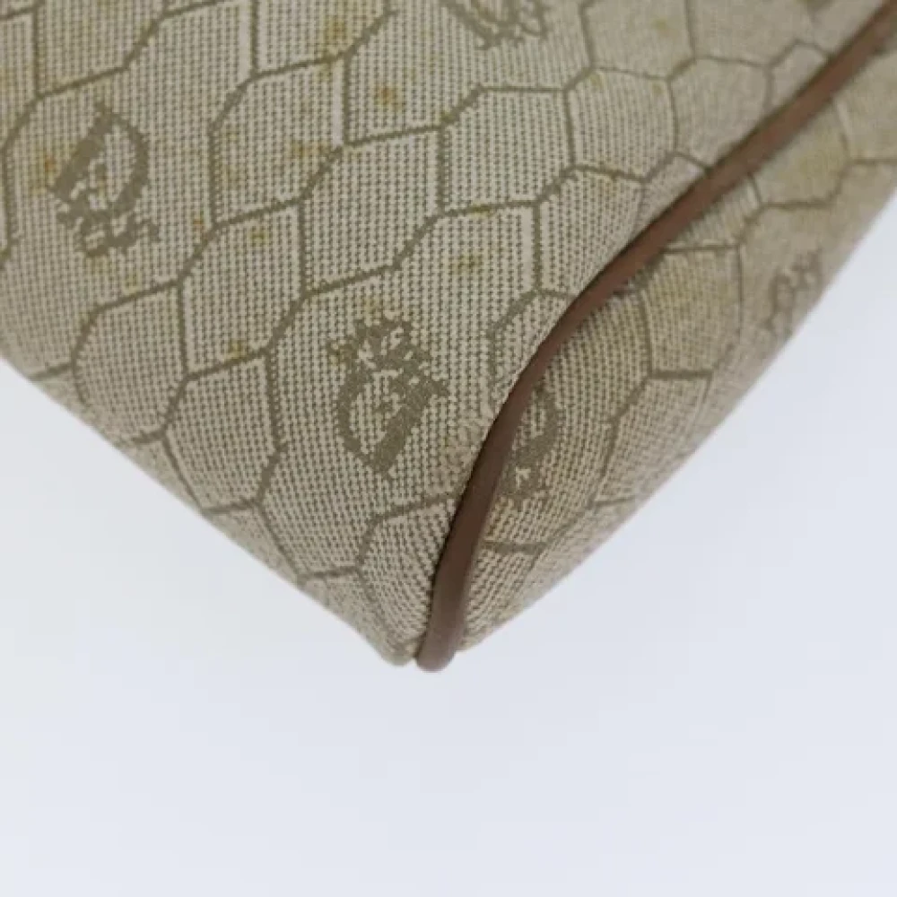 Dior Vintage Pre-owned Canvas clutches Beige Dames