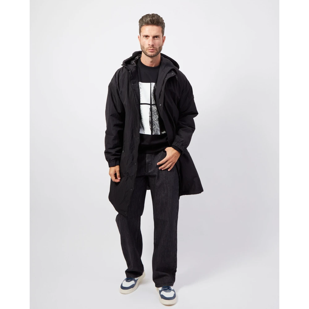 Boss Zwarte Crewneck Sweater Black Heren