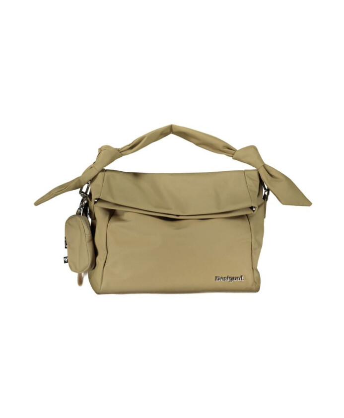 sac-a-main-en-polyester-vert-avec-bandouliere-amovible