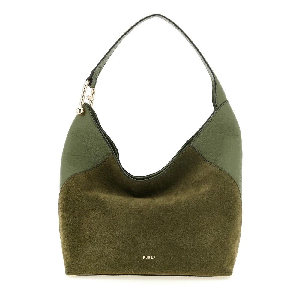 Furla Women's Green Lara Medium Shoulder Bag - Shoulder Bags - One Size - Bags