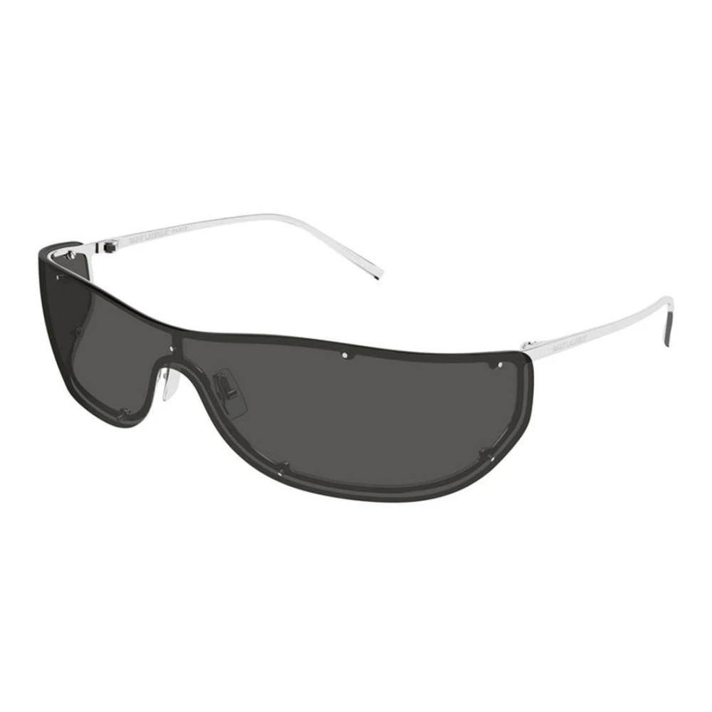 Saint Laurent Unisex Gray Sunglasses, One Size, Sun Shield Sunglasses