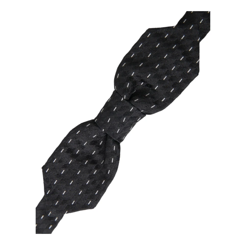 Dolce & Gabbana Zijden Strikdas Black Heren