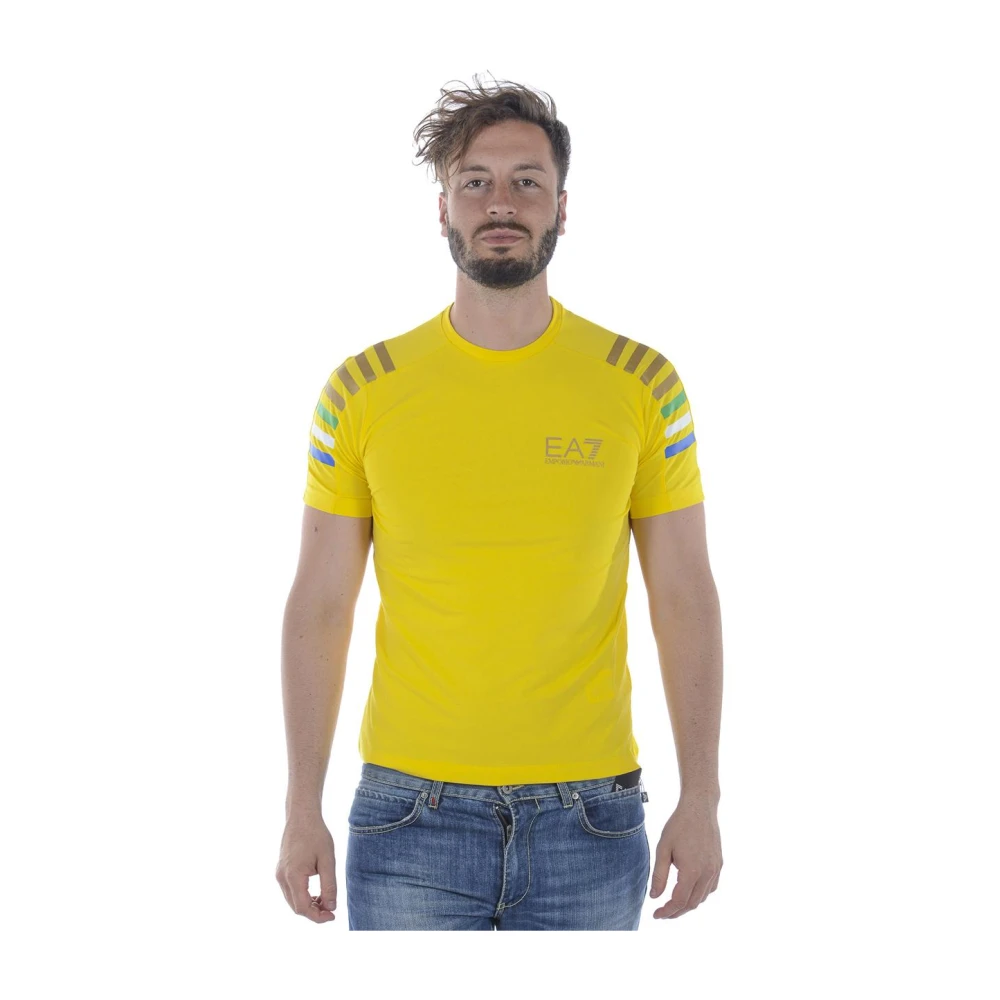 Emporio Armani EA7 Sweatshirt T-Shirt Combo Yellow, Herr