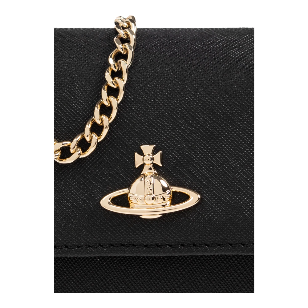 Vivienne Westwood Schoudertas van leer Black Dames