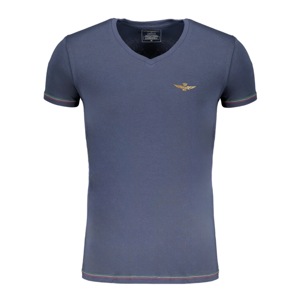 aeronautica militare Blauw Heren T-shirt Korte Mouwen Blue Heren