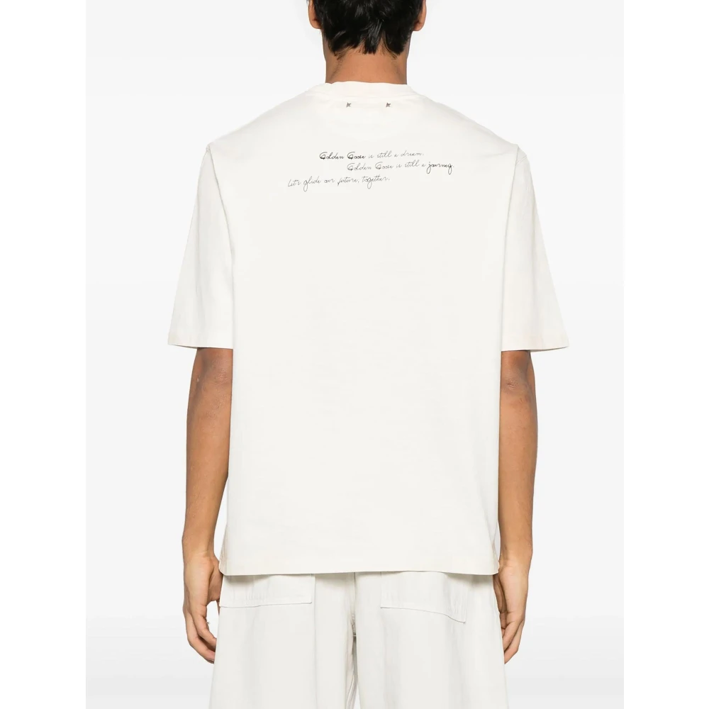 Golden Goose Stijlvolle T-shirts en Polos White Heren