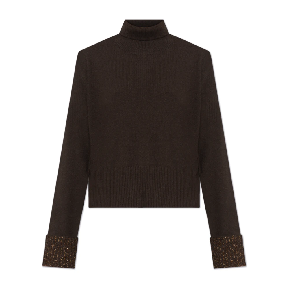Fabiana Filippi Wollen Turtleneck Brown Dames
