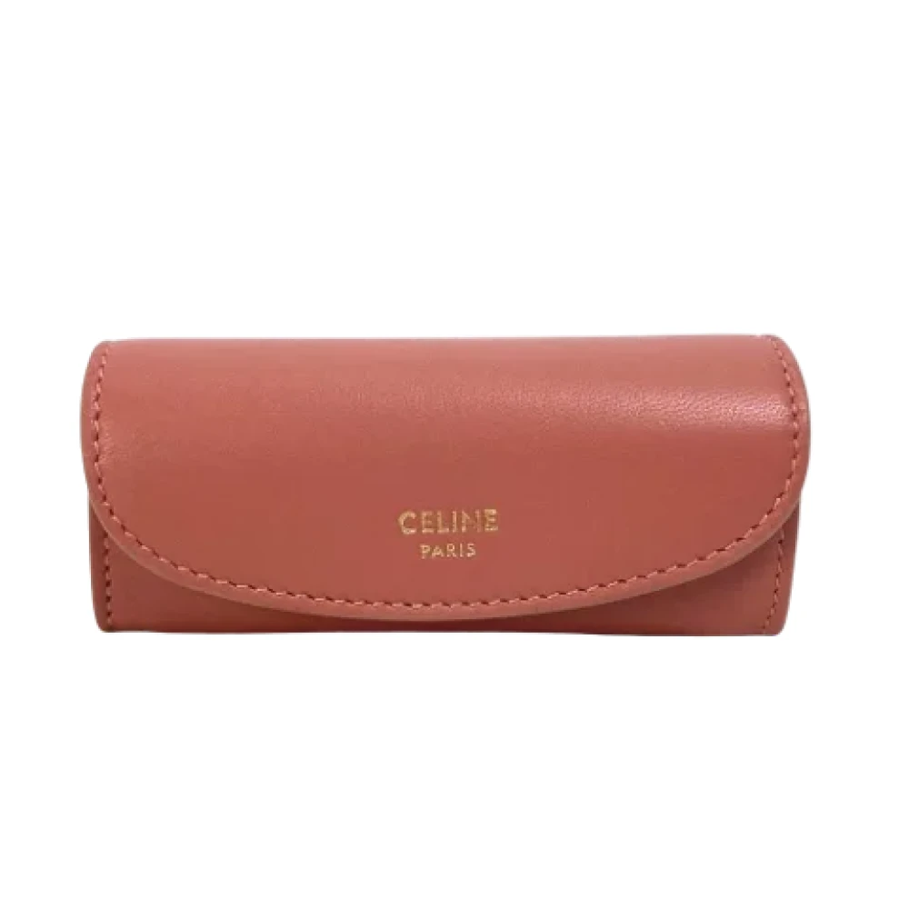 Celine Vintage Pre-owned Leather home-office Pink Dames
