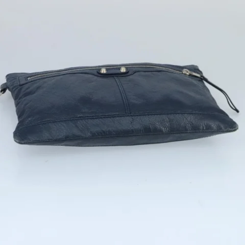 Balenciaga Vintage Pre-owned Leather clutches Blue Dames