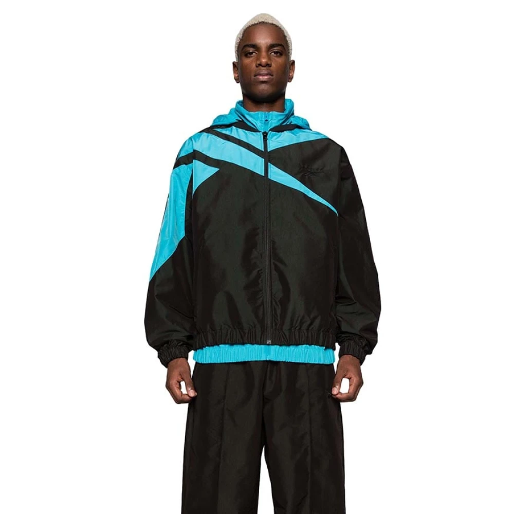 Reebok Vector Track Jacket Zwart Blauw Black Heren