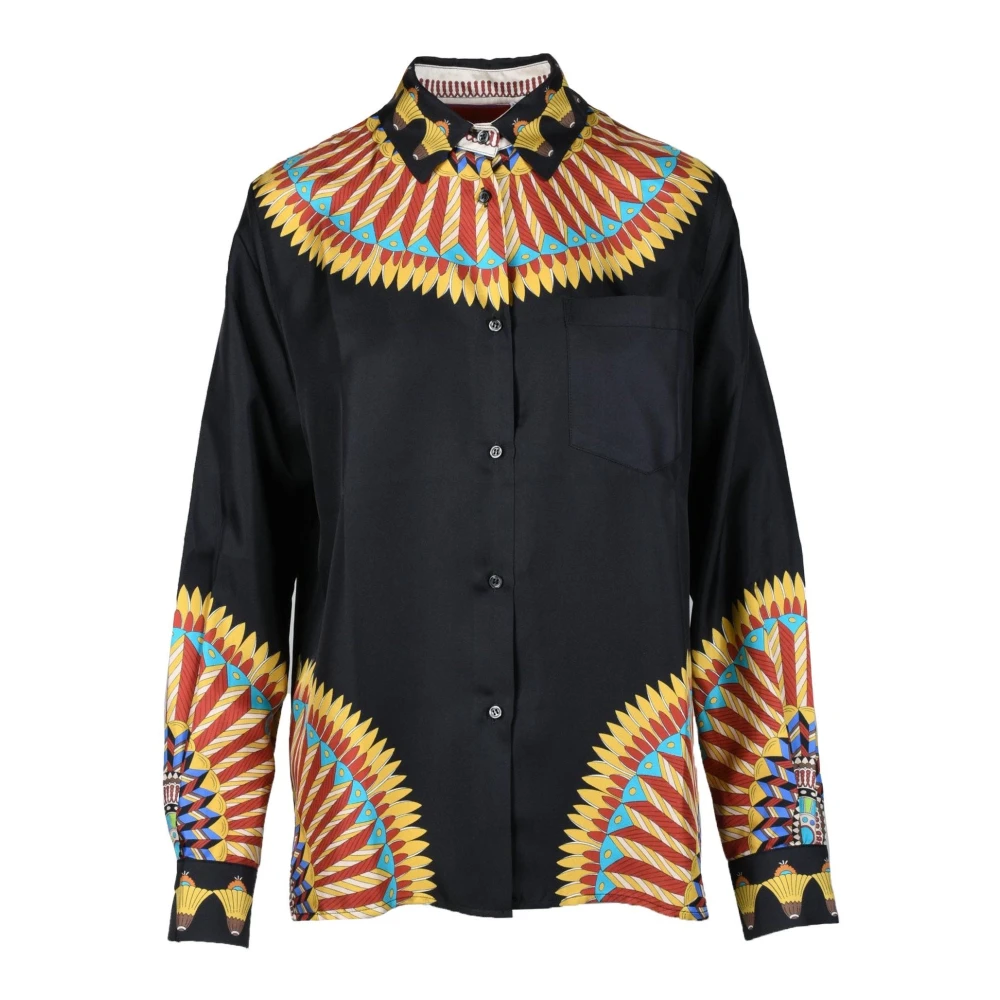 La DoubleJ Zijden Overhemd Multicolor Dames