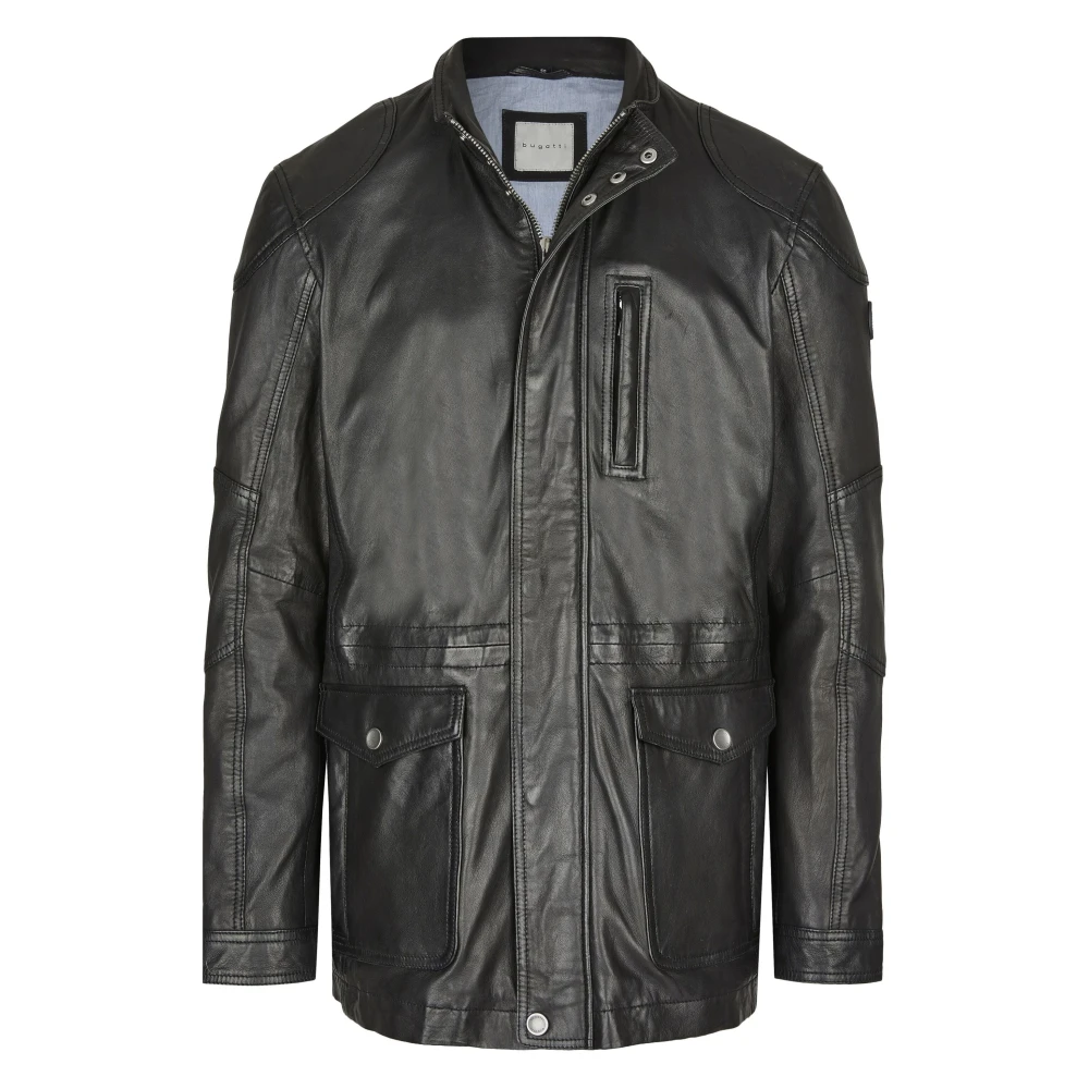 Bugatti Moderne Heren Leren Jas Andiamo Black Heren