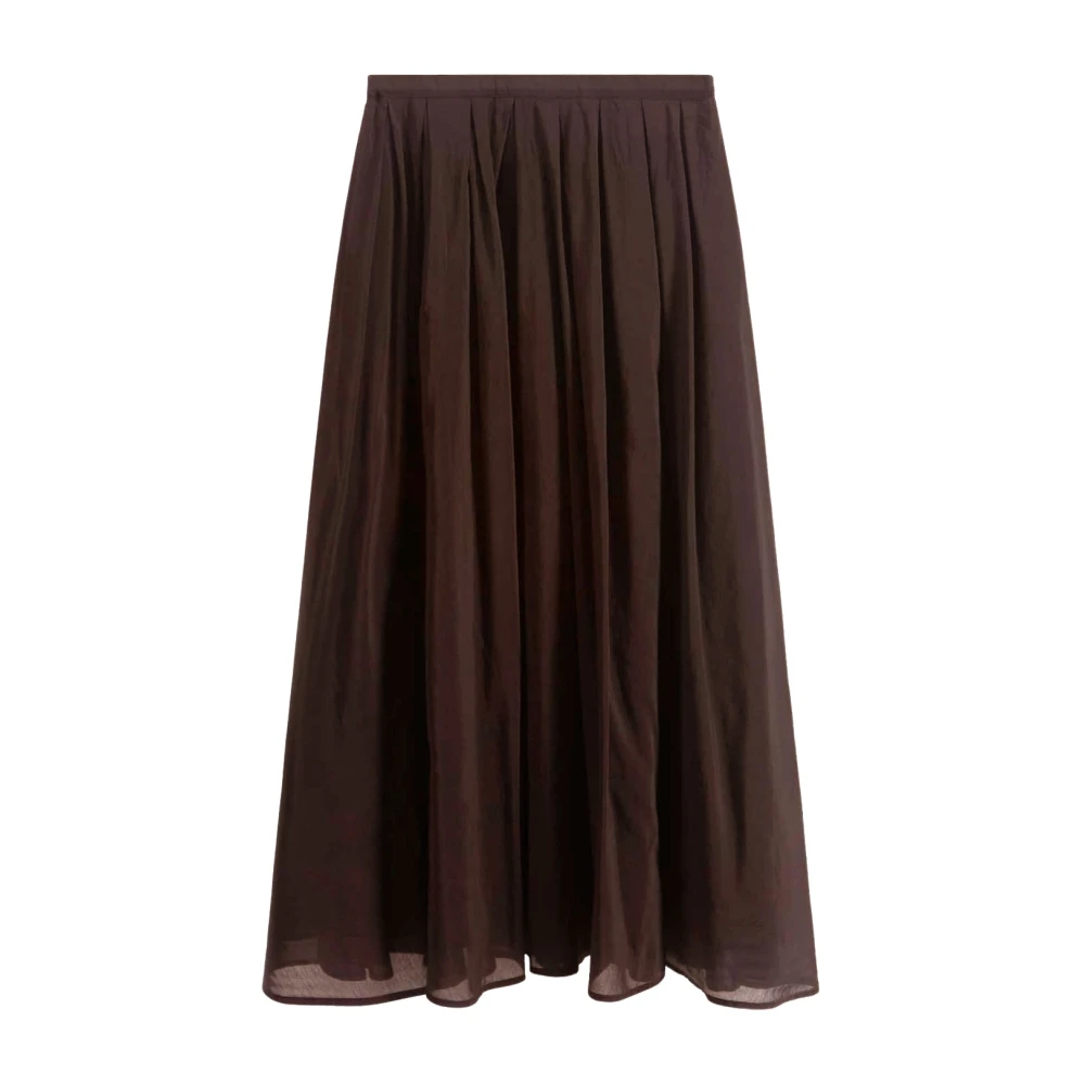 Roberto Collina Women's Brown Midi Skirts, Xs, Rock Baumwoll Seide 261Fxa58067