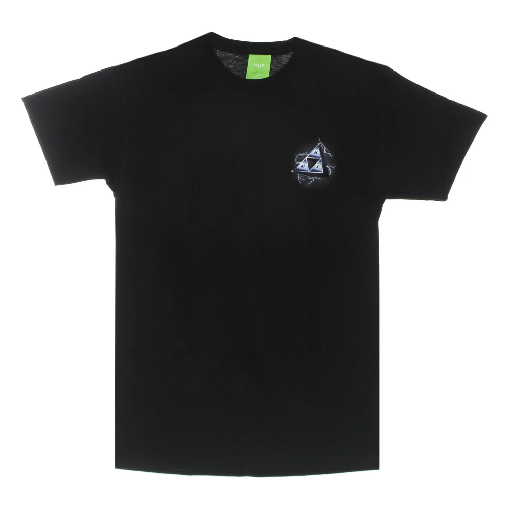 Huf Men's Black T-Shirts, L, Storm Triple Triangle Tee