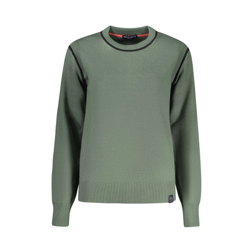 North Sails Women's Green Verde Viscosa Jumper - Round-Neck Knitwear - L - Knitwear