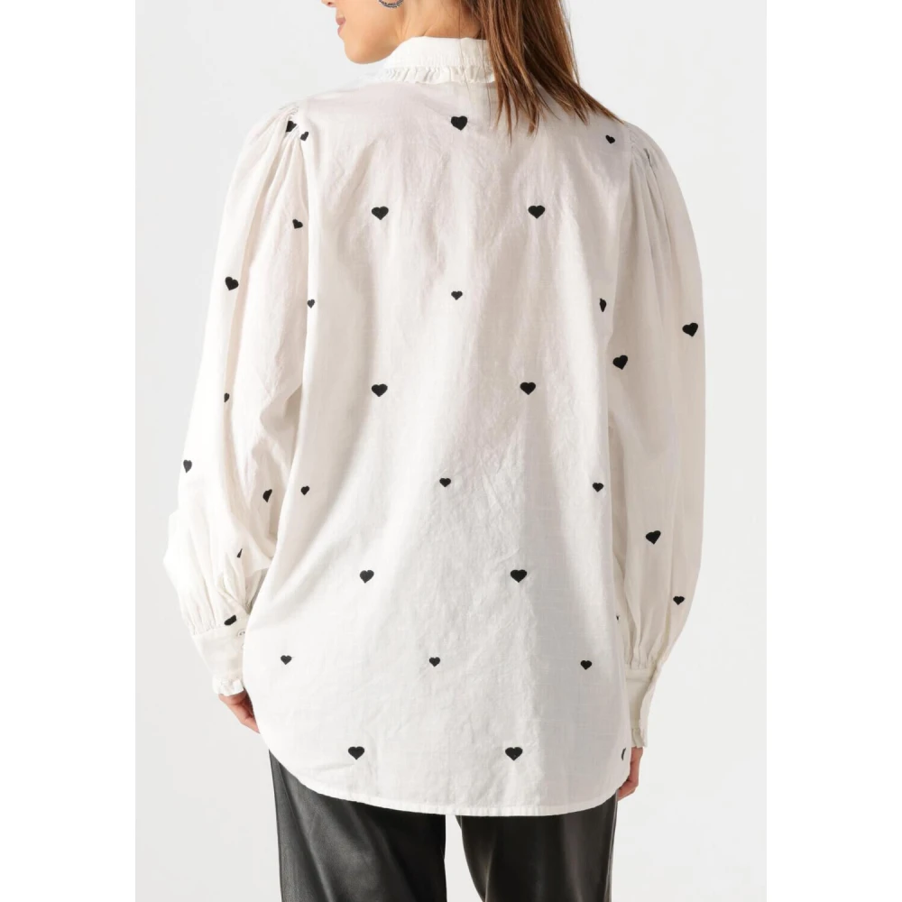 Y.A.S Elegante witte blouse met lange mouwen White Dames