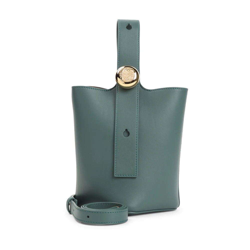 Loewe Mini Bucket Bag in Vetiver Green Dames