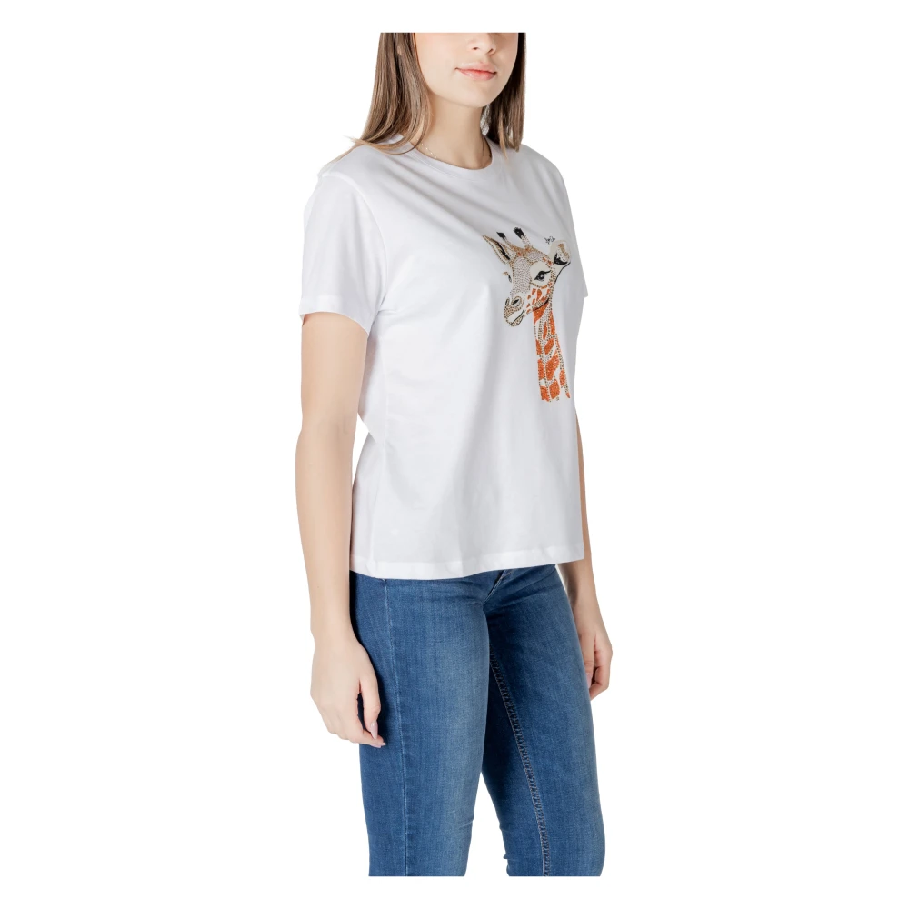 Liu Jo Elegante T-shirt met korte mouwen voor vrouwen White Dames